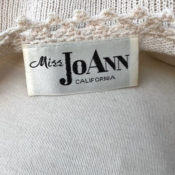 Vintage 1970’s Miss JoAnn Knitted Midi Skirt Set Embroidered Flowers Sz 14 - Picture 14 of 14